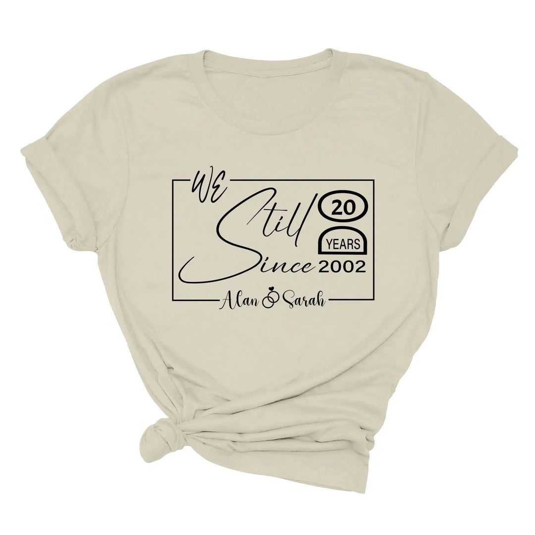 Custom Wedding Anniversary Shirt - Personalized 20th Anniversary Gift Cypress DTF