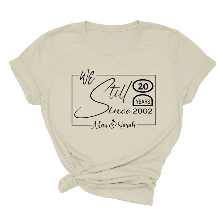 Custom Wedding Anniversary Shirt - Personalized 20th Anniversary Gift Cypress DTF