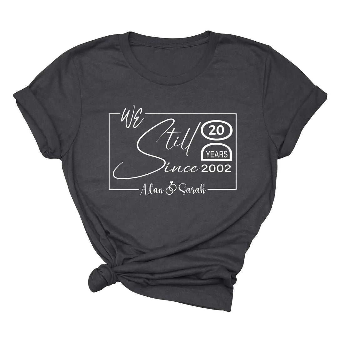 Custom Wedding Anniversary Shirt - Personalized 20th Anniversary Gift Cypress DTF