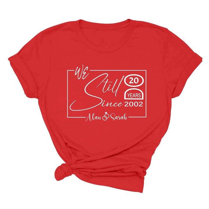 Custom Wedding Anniversary Shirt - Personalized 20th Anniversary Gift Cypress DTF