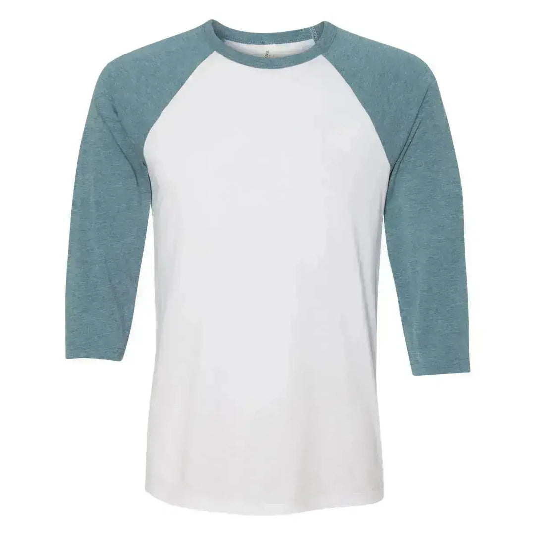 Bella + Canvas Sleeve 3/4-Baseball T-Shirt, Raglan Tshirt 3200 Unisex
