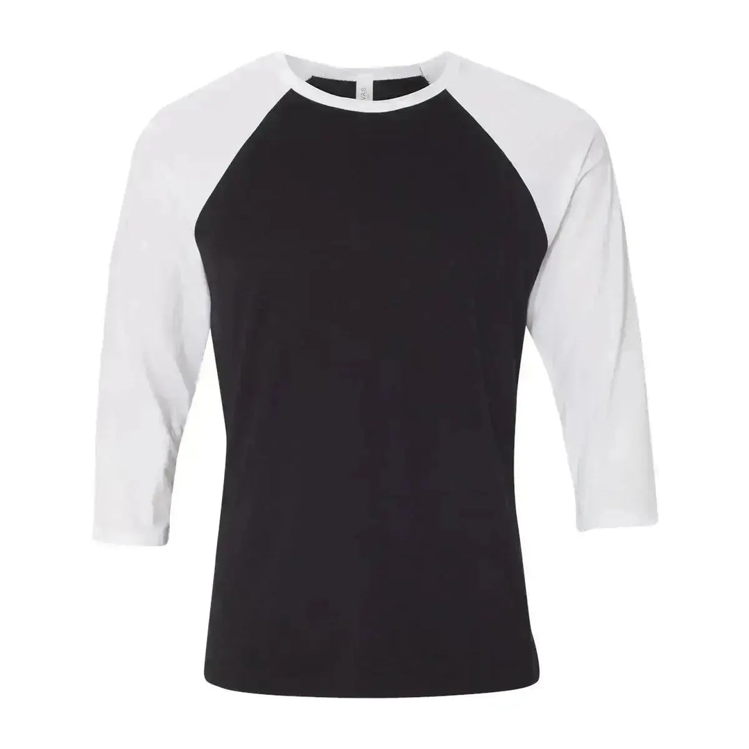Bella + Canvas Sleeve 3/4-Baseball T-Shirt, Raglan Tshirt 3200 Unisex