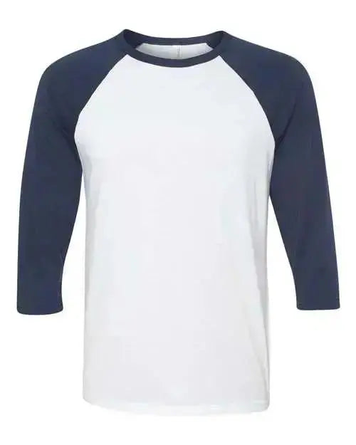 Bella + Canvas Sleeve 3/4-Baseball T-Shirt, Raglan Tshirt 3200 Unisex