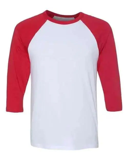 Customize Bella + Canvas Sleeve 3/4-Baseball T-Shirt, Raglan Tshirt 3200 Unisex