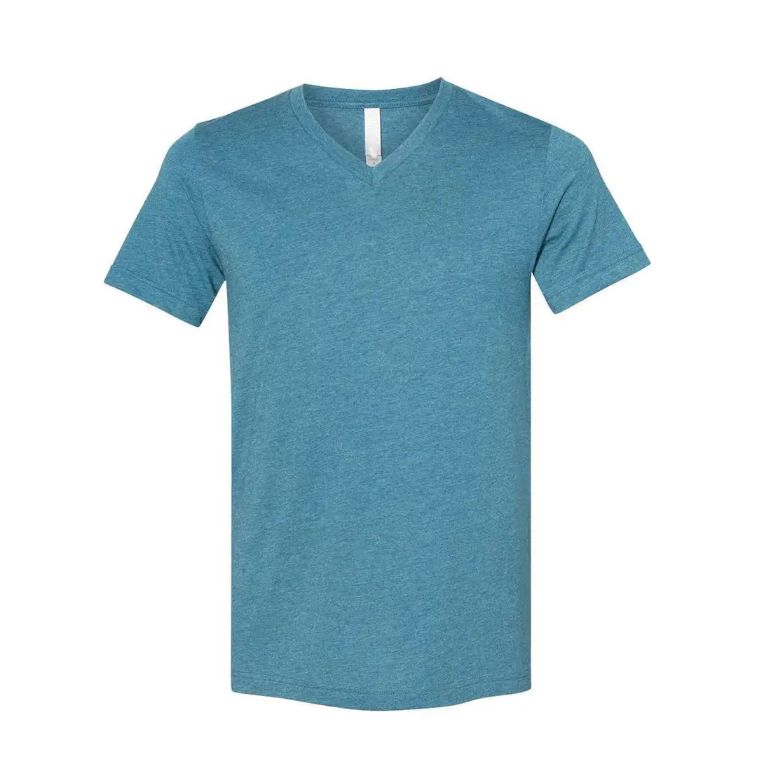 Bella+Canvas Blank 3005 Unisex Short Sleeve V-Neck T-Shirt Cypress DTF