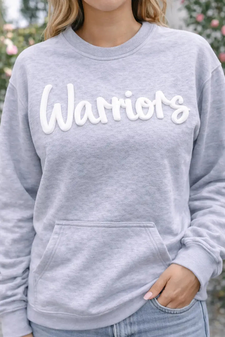 Customize Puff Gildan Unisex Heavy Blend Crewneck Sweatshirt 18000