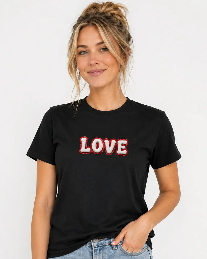 Customize Puff and Glitter Unisex Garment-Dyed Heavyweight T-Shirt - 1717