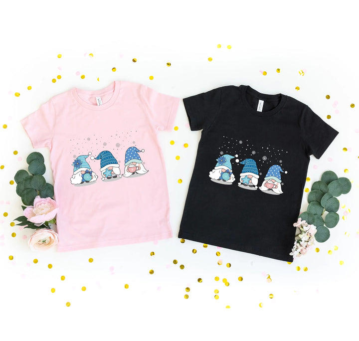 Cute Gnomes Christmas T-Shirt | Ho Ho Ho Holiday Tee Cypress DTF