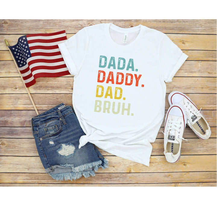 Dada Daddy Dad Bruh Shirt - Funny Father's Day Gift for Cool Dads Cypress DTF