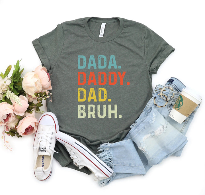 Dada Daddy Dad Bruh Shirt - Funny Father's Day Gift for Cool Dads Cypress DTF