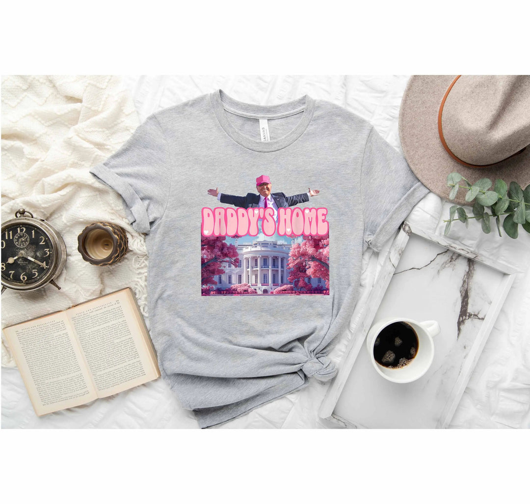 Daddy’s Home Shirt | Trump 2025 White House Shirt Cypress DTF
