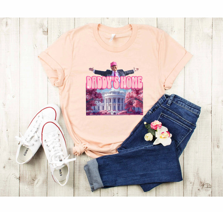Daddy’s Home Shirt | Trump 2025 White House Shirt Cypress DTF