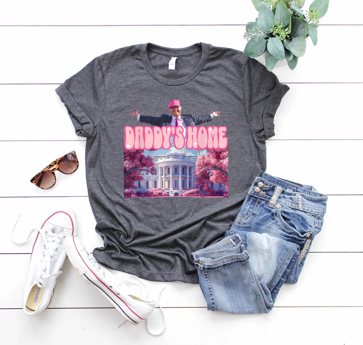 Daddy’s Home Shirt | Trump 2025 White House Shirt Cypress DTF