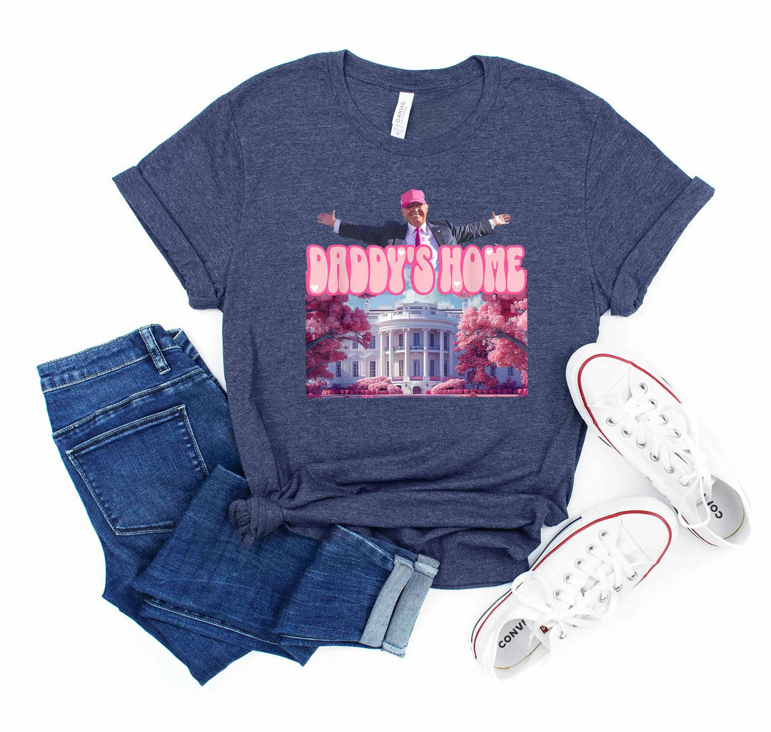 Daddy’s Home Shirt | Trump 2025 White House Shirt Cypress DTF