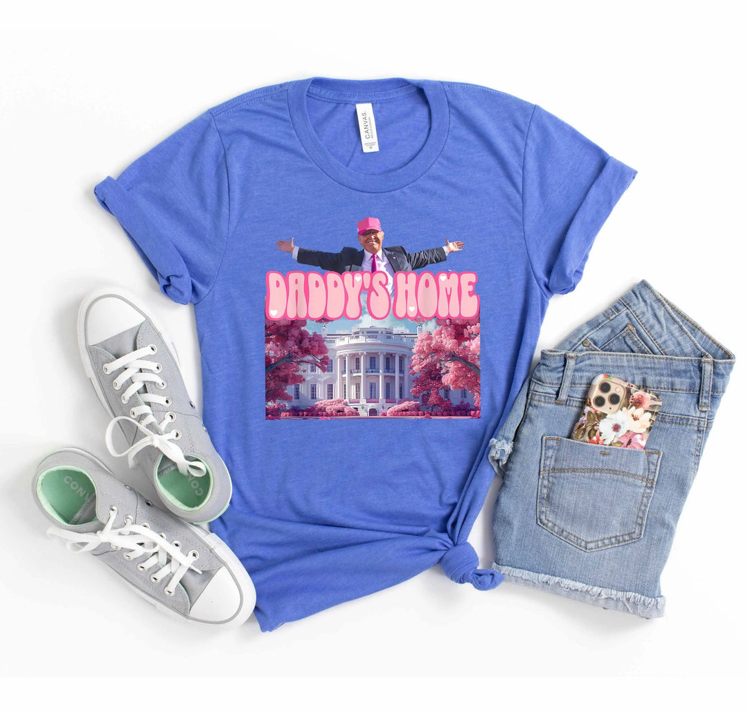 Daddy’s Home Shirt | Trump 2025 White House Shirt Cypress DTF