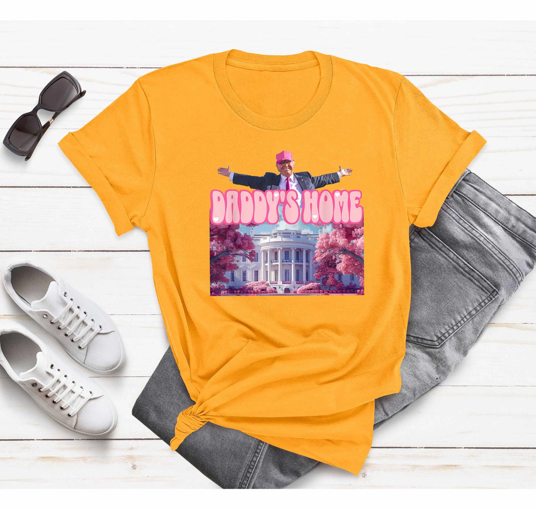 Daddy’s Home Shirt | Trump 2025 White House Shirt Cypress DTF