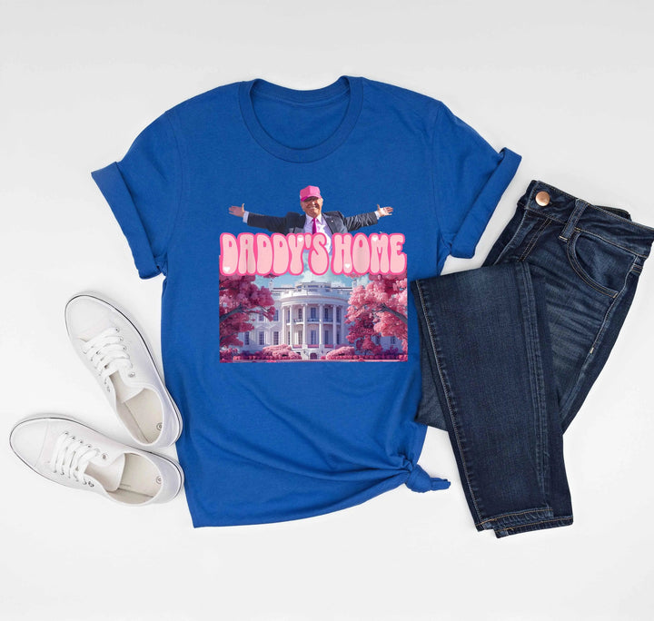 Daddy’s Home Shirt | Trump 2025 White House Shirt Cypress DTF