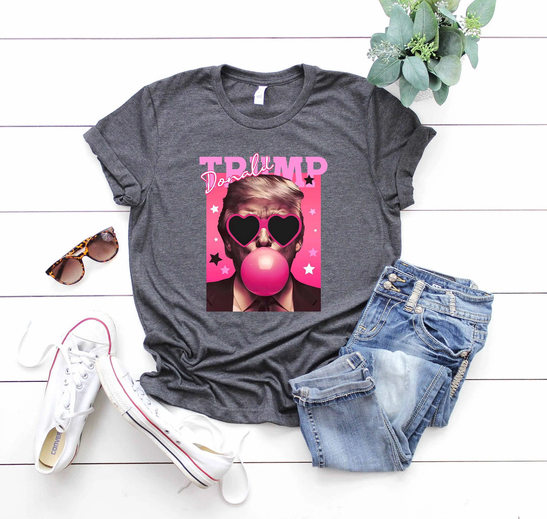Donald Trump Bubble Gum Shirt | Funny Trump Pink Sunglasses Tee Cypress DTF