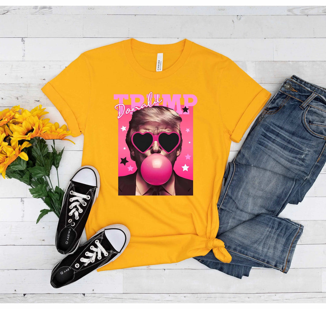 Donald Trump Bubble Gum Shirt | Funny Trump Pink Sunglasses Tee Cypress DTF