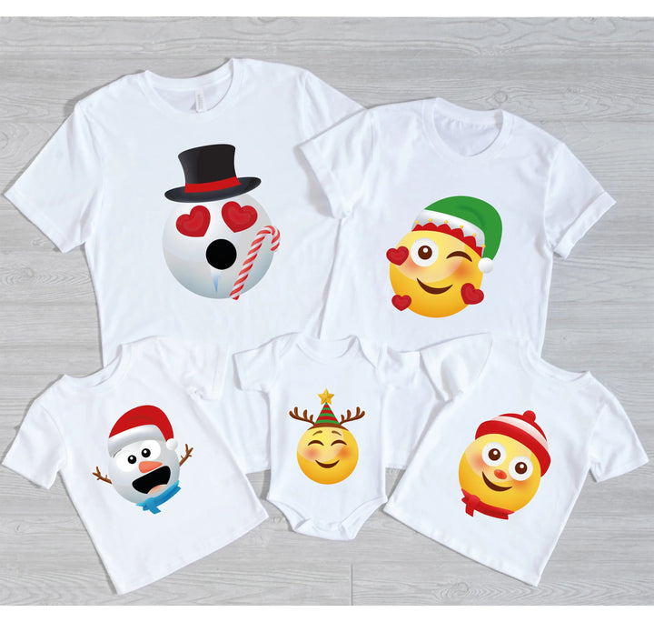 Emoji Christmas Shirt | Family Trip & Reunion Matching Tees Cypress DTF