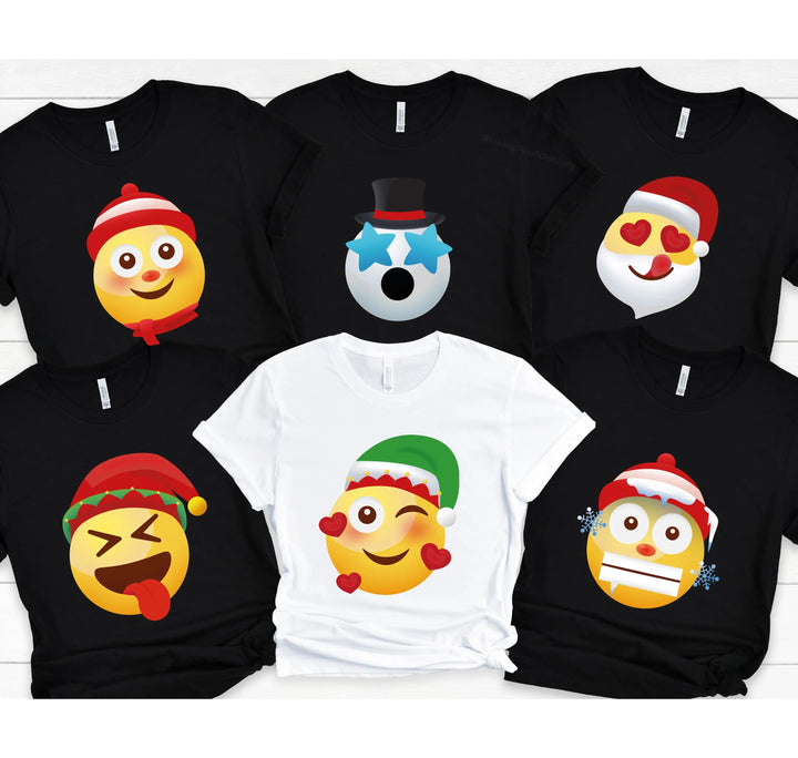 Emoji Christmas Shirt | Family Trip & Reunion Matching Tees Cypress DTF