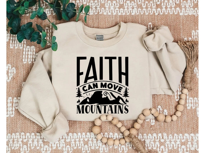 Faith Cross Sweatshirt - Christian Gift | Love & Grace Design Cypress DTF
