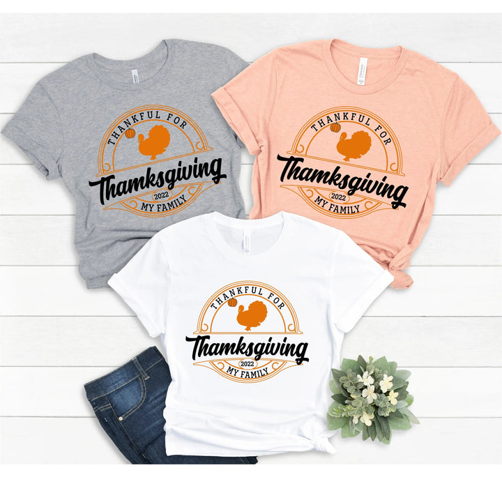 Family Thanksgiving 2025 Shirt | Matching Thanksgiving Shirts Cypress DTF