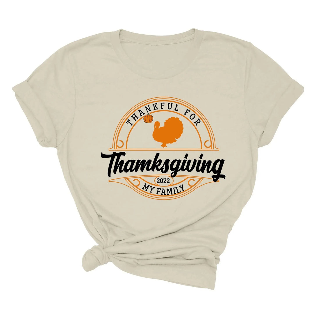 Family Thanksgiving 2025 Shirt | Matching Thanksgiving Shirts Cypress DTF