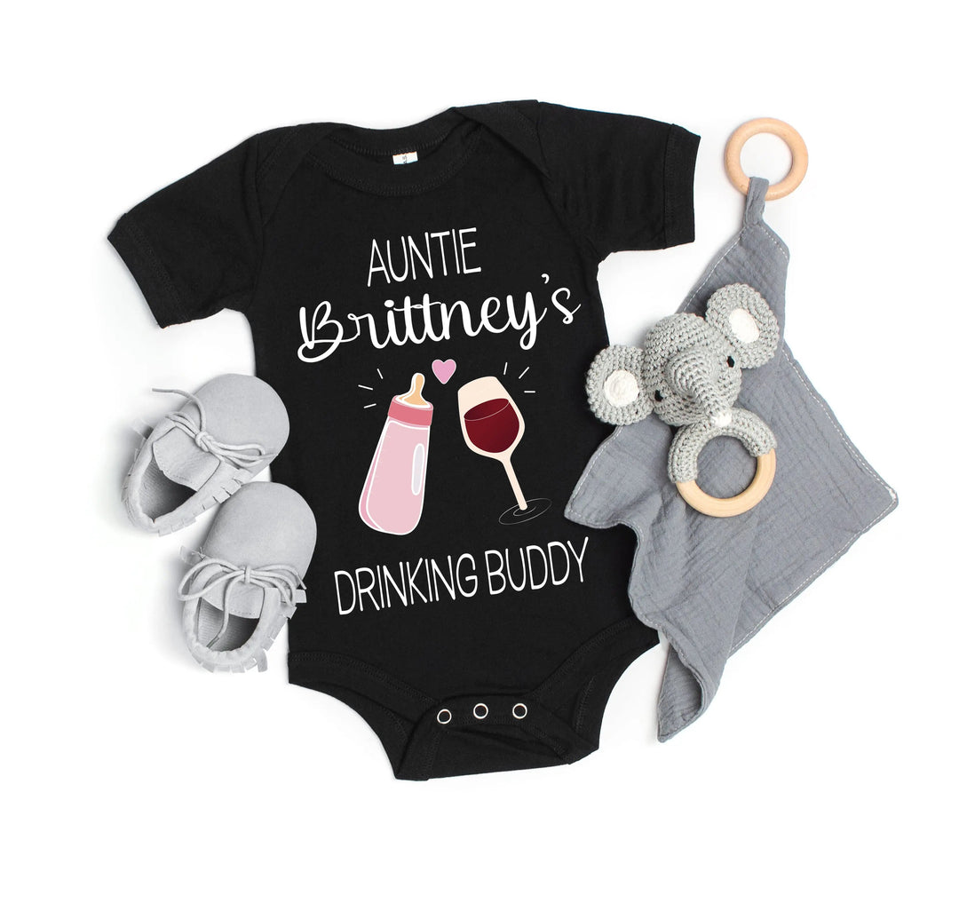 Funny Auntie Baby Bodysuit - Custom Gift from Auntie Cypress DTF