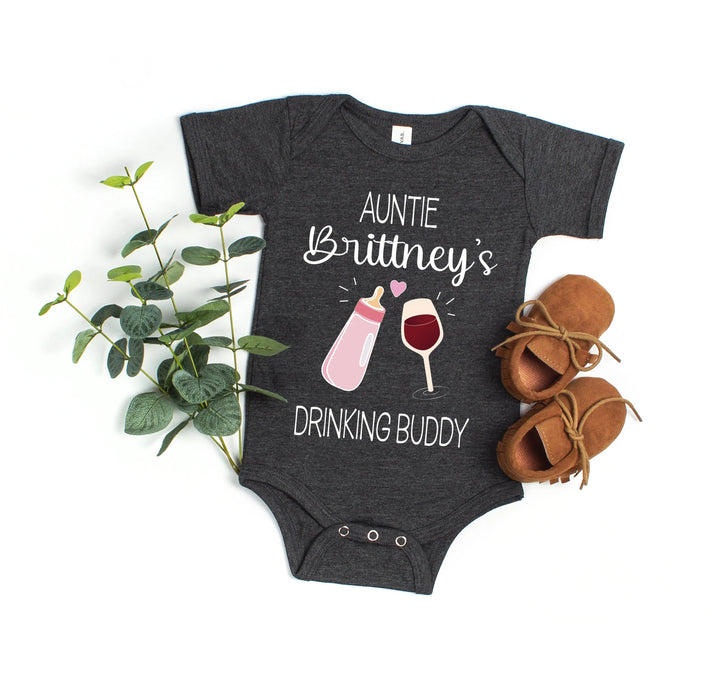 Funny Auntie Baby Bodysuit - Custom Gift from Auntie Cypress DTF