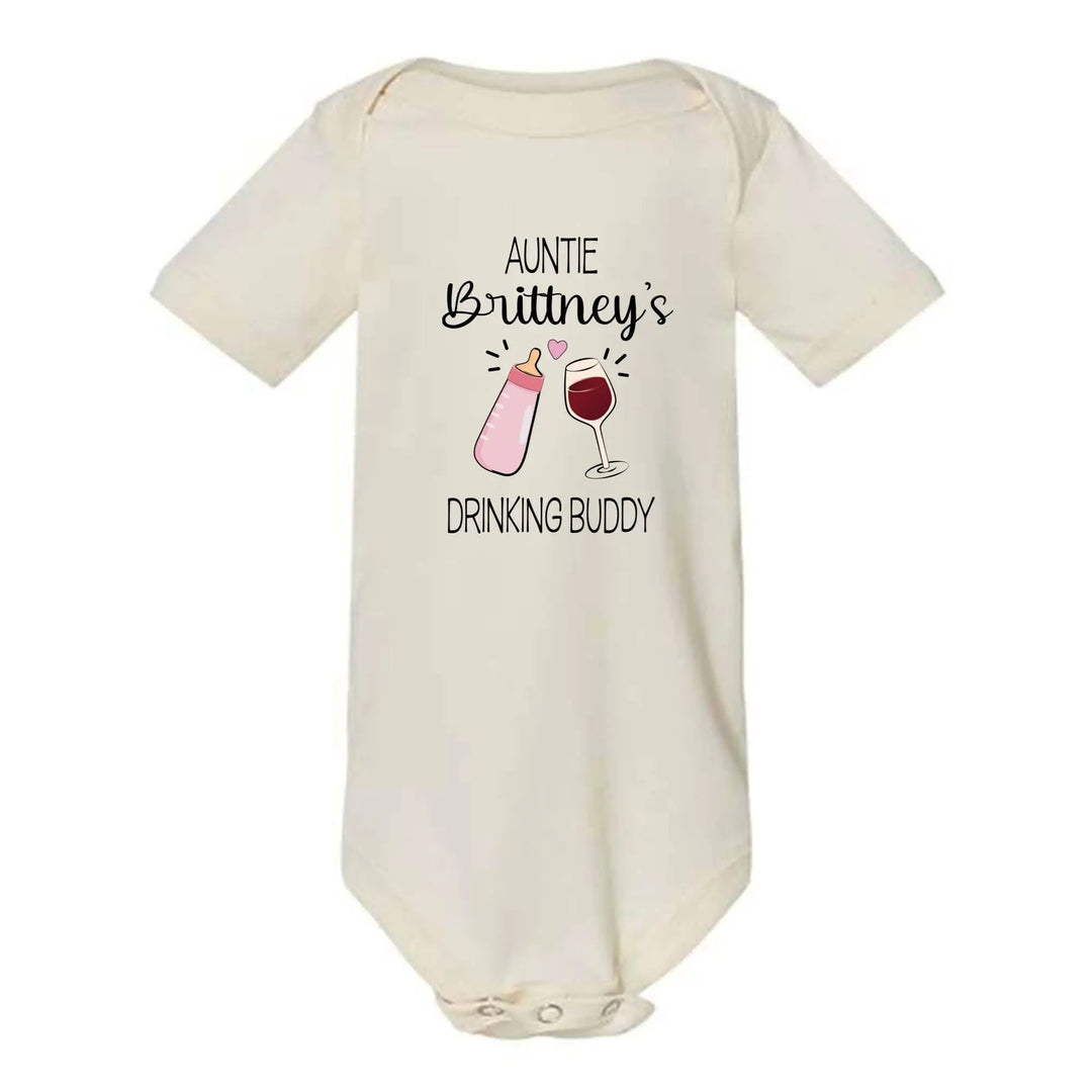 Funny Auntie Baby Bodysuit - Custom Gift from Auntie Cypress DTF