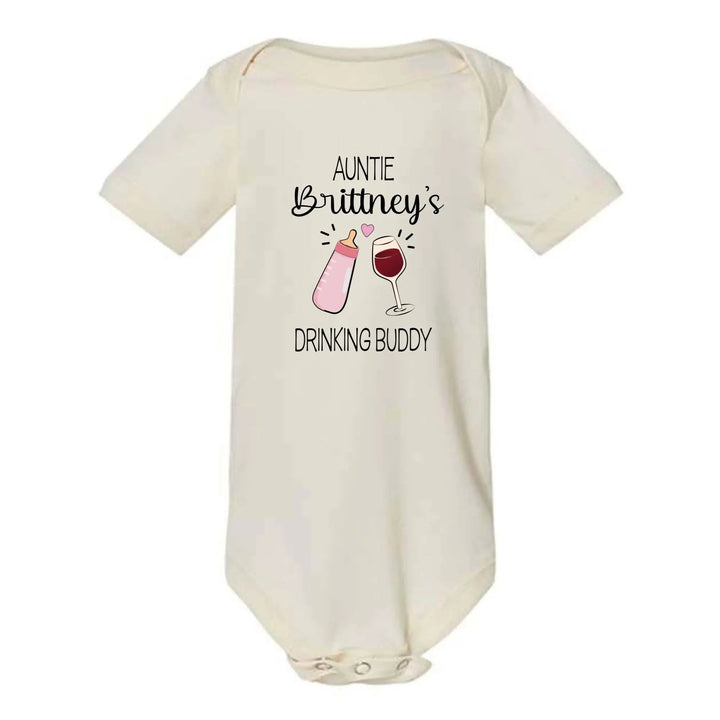 Funny Auntie Baby Bodysuit - Custom Gift from Auntie Cypress DTF