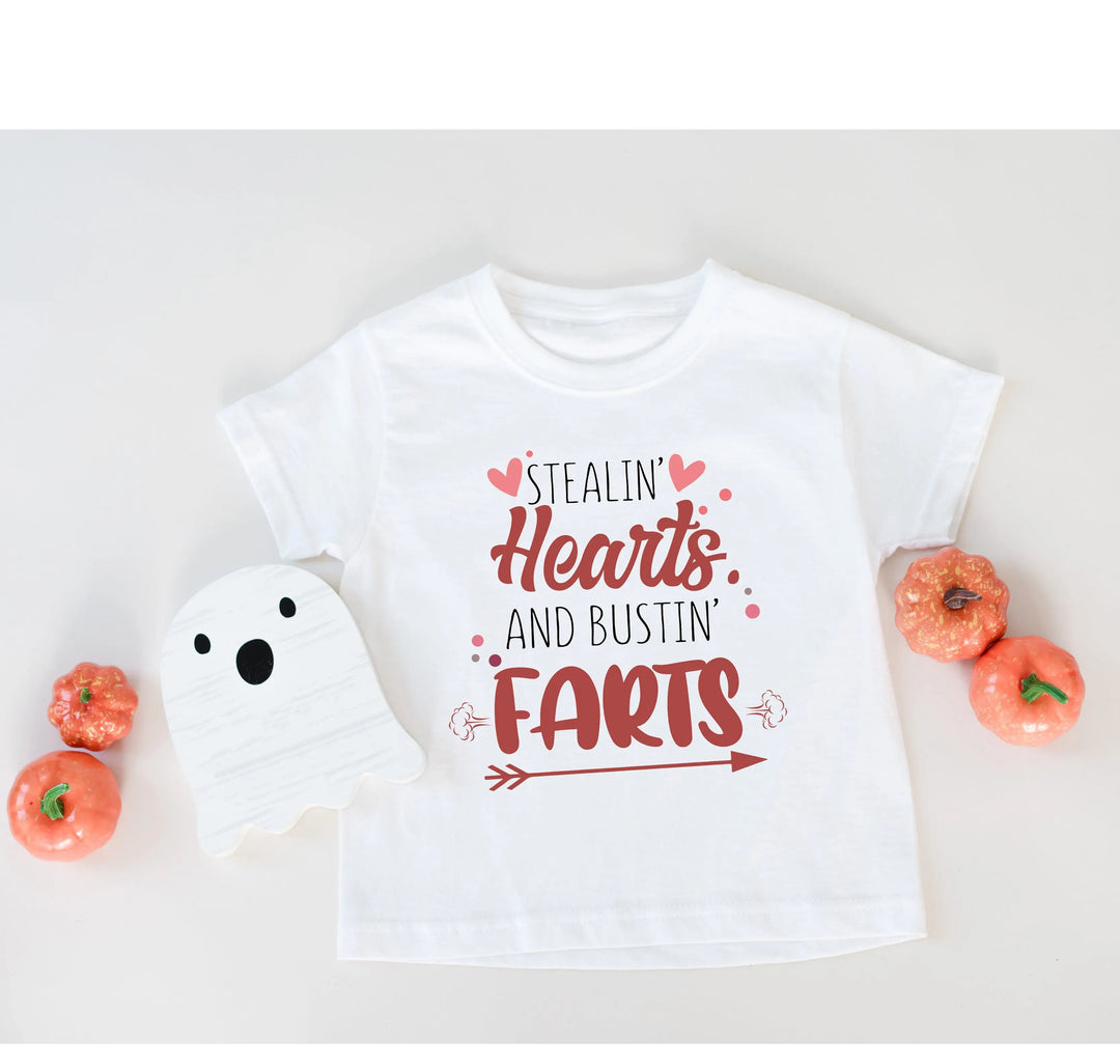 Funny Baby Bodysuit - Stealin' Hearts & Bustin' Farts Bodysuit Cypress DTF