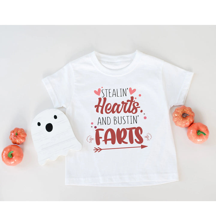Funny Baby Bodysuit - Stealin' Hearts & Bustin' Farts Bodysuit Cypress DTF