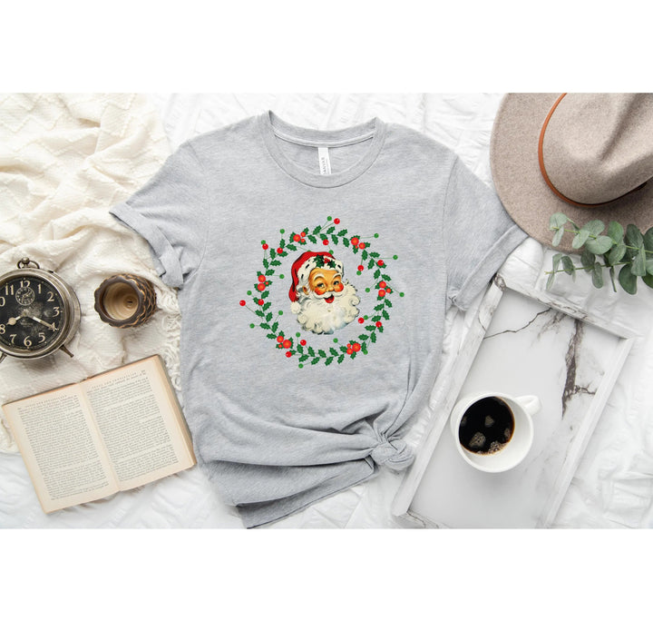 Funny Christmas Shirt | Retro Santa Face Tee Cypress DTF