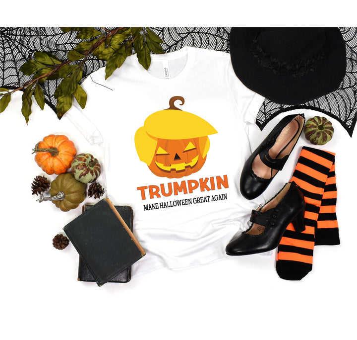 Funny Halloween Trumpkin Shirt | Make Halloween Great Again Trump 2025 Tee Cypress DTF