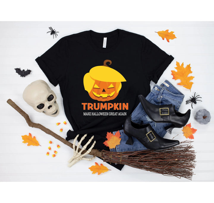 Funny Halloween Trumpkin Shirt | Make Halloween Great Again Trump 2025 Tee Cypress DTF