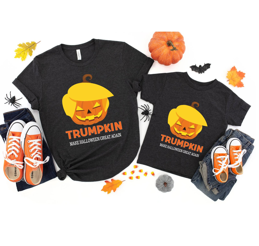 Funny Halloween Trumpkin Shirt | Make Halloween Great Again Trump 2025 Tee Cypress DTF