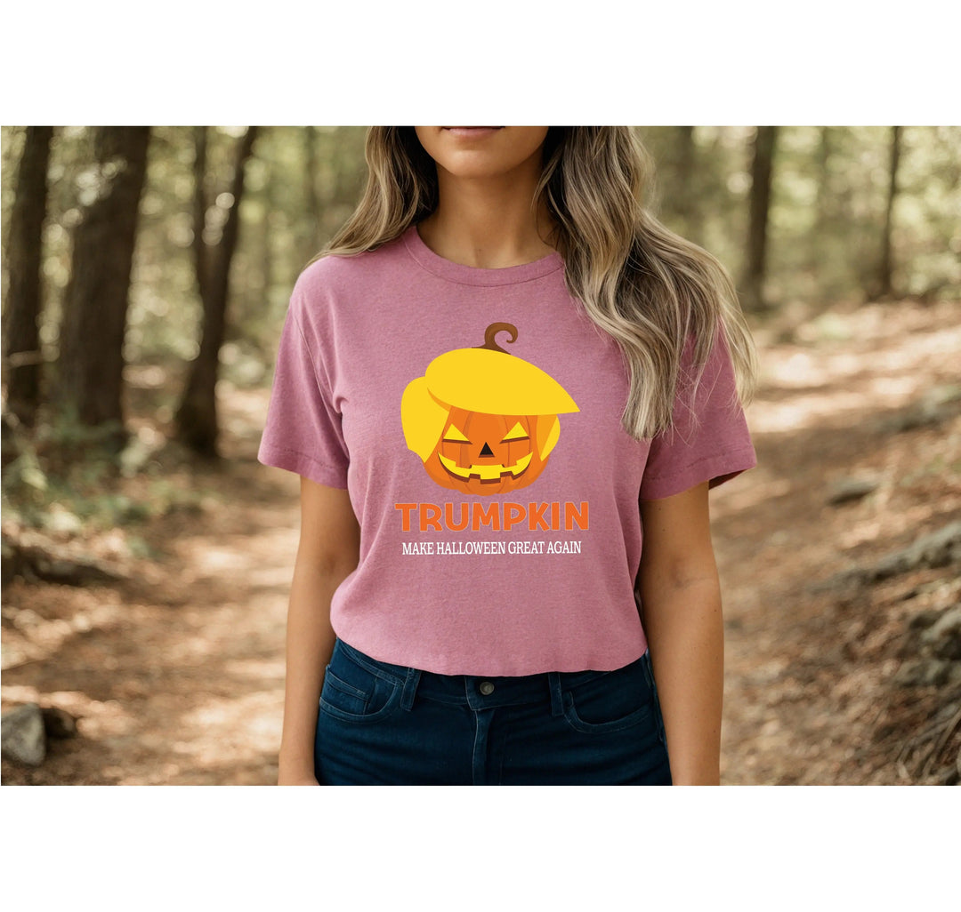 Funny Halloween Trumpkin Shirt | Make Halloween Great Again Trump 2025 Tee Cypress DTF