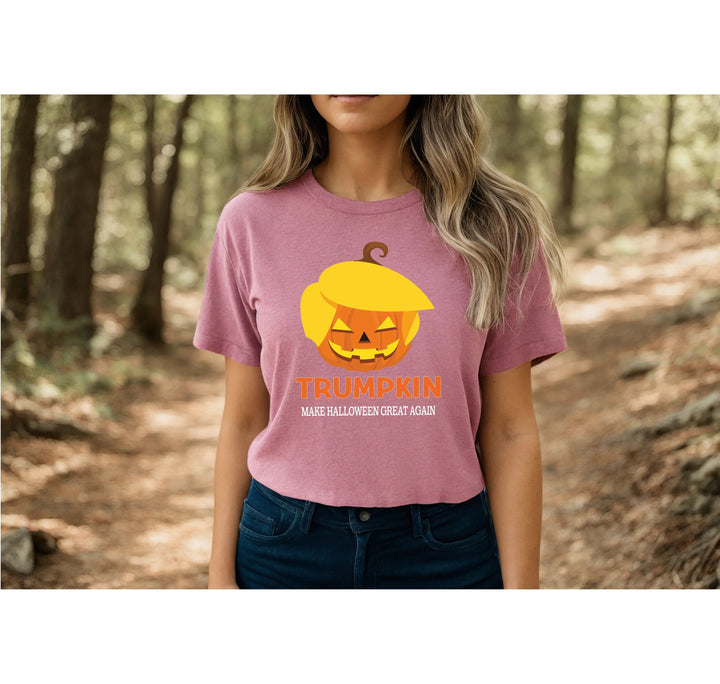 Funny Halloween Trumpkin Shirt | Make Halloween Great Again Trump 2025 Tee Cypress DTF
