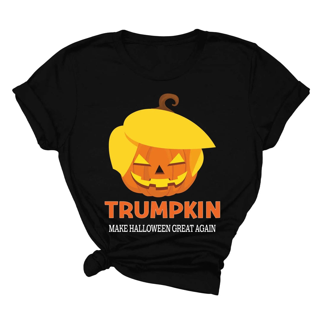 Funny Halloween Trumpkin Shirt | Make Halloween Great Again Trump 2025 Tee Cypress DTF