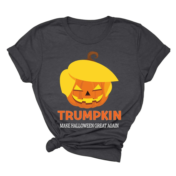 Funny Halloween Trumpkin Shirt | Make Halloween Great Again Trump 2025 Tee Cypress DTF