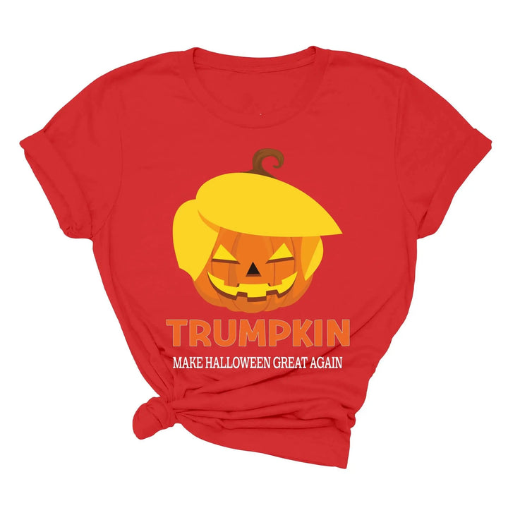 Funny Halloween Trumpkin Shirt | Make Halloween Great Again Trump 2025 Tee Cypress DTF