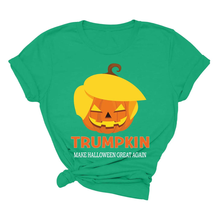 Funny Halloween Trumpkin Shirt | Make Halloween Great Again Trump 2025 Tee Cypress DTF