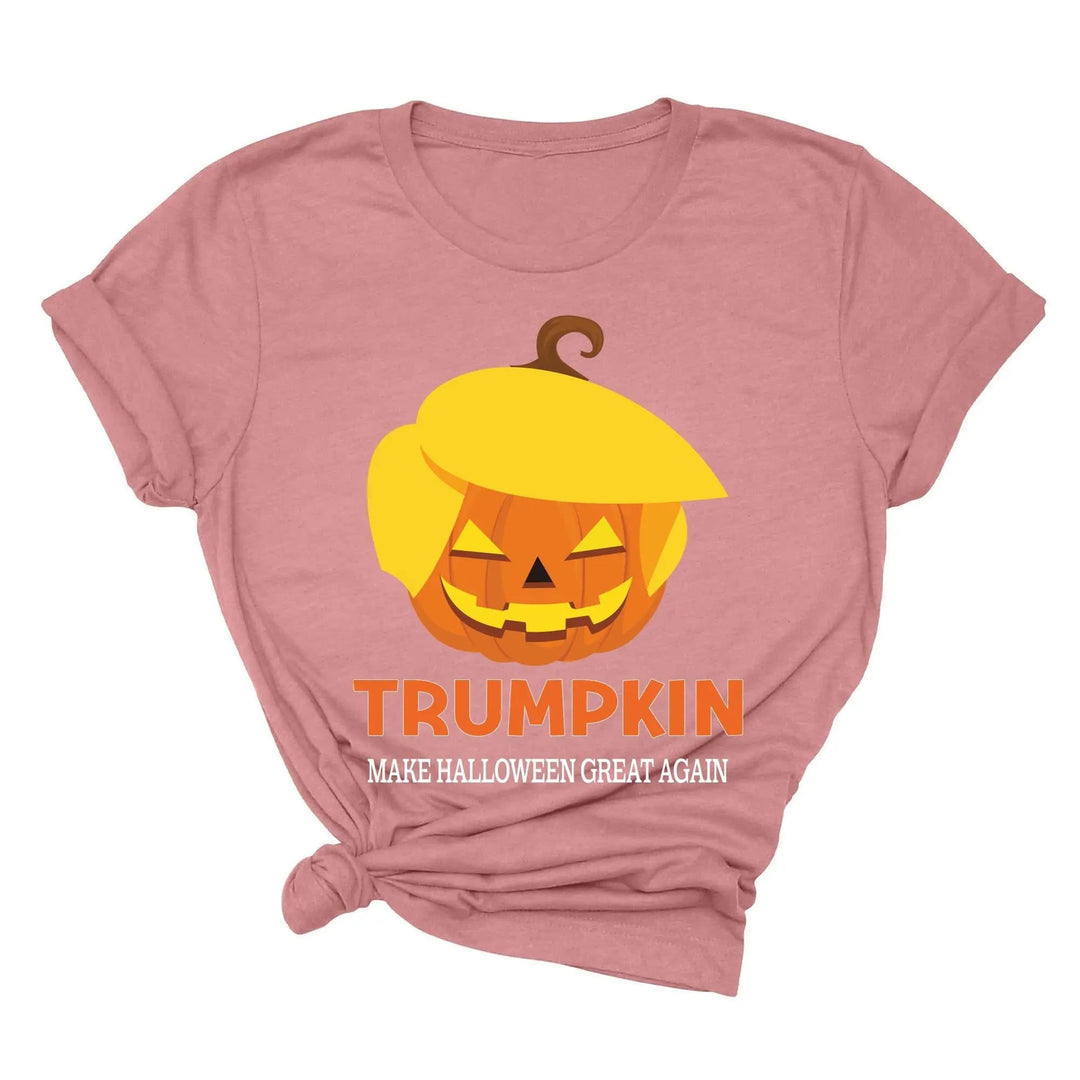 Funny Halloween Trumpkin Shirt | Make Halloween Great Again Trump 2025 Tee Cypress DTF