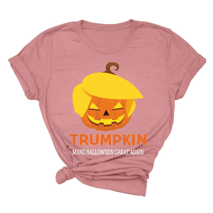 Funny Halloween Trumpkin Shirt | Make Halloween Great Again Trump 2025 Tee Cypress DTF