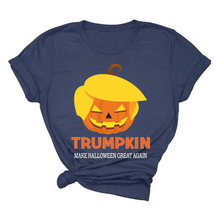 Funny Halloween Trumpkin Shirt | Make Halloween Great Again Trump 2025 Tee Cypress DTF