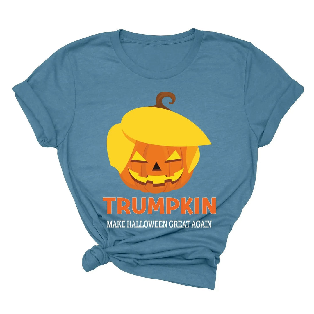 Funny Halloween Trumpkin Shirt | Make Halloween Great Again Trump 2025 Tee Cypress DTF