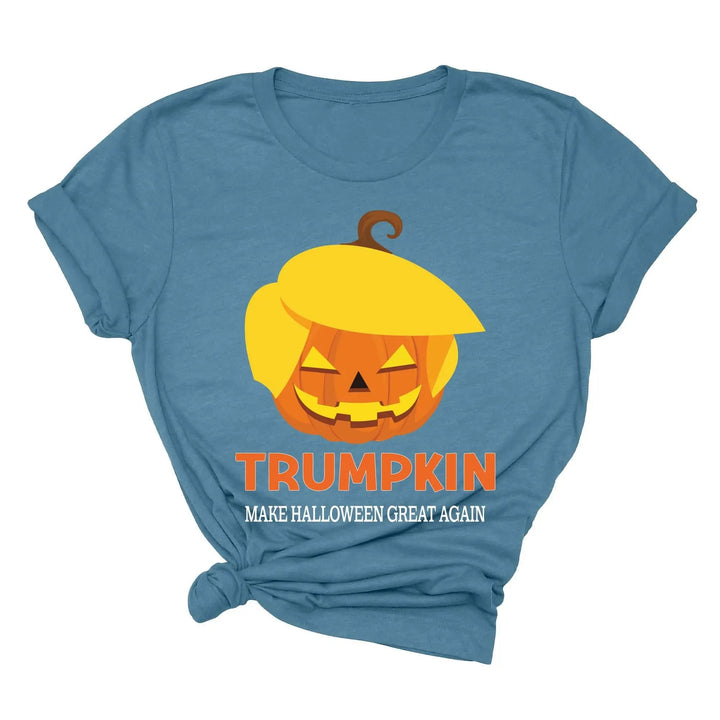 Funny Halloween Trumpkin Shirt | Make Halloween Great Again Trump 2025 Tee Cypress DTF