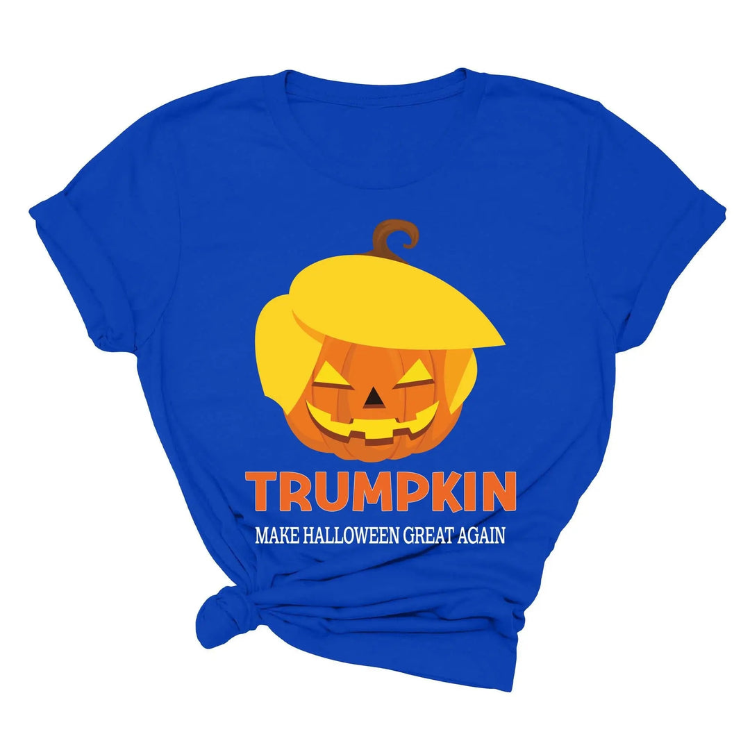 Funny Halloween Trumpkin Shirt | Make Halloween Great Again Trump 2025 Tee Cypress DTF